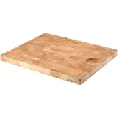 Continenta snijplank, kopshout, keukenplank, serveerplank, rubberhout, 42 x 34 x 2,7 cm, 4005