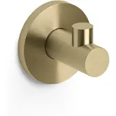 Clou Kaldur enkele haak, goud geborsteld PVD