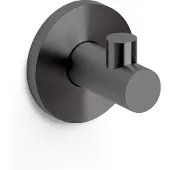 Clou Kaldur enkele haak, gunmetal geborsteld PVD
