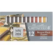 Cretacolor Pastelkrijtjes Hard Bruin/Rood 12-delig