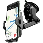 Hoco Telefoonhouder Auto Dashboard/Raam - GSM Houder - Stevige Zuignap - 360° Verstelbaar - Eénhandsbediening Auto Houder - Universeel - Auto Accessoires
