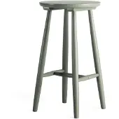 Department Wood H23 Barkruk Grijsgroen - Barkrukken Rubber Hout Grey-green - 13003015