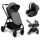 Baninni 3-in-1 Multi Standen Kinderwagen met Autostoel Adria Grijs
