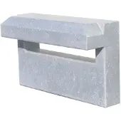 VASP Brievenbusplaat Zwolle - Belgische Blauwe Hardsteen - 32x17x5 Cm