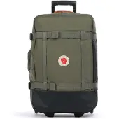 Fjällräven Trolley 'Färden' olijfgroen / koraal / zwart / wit