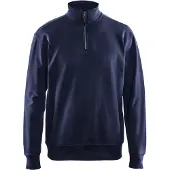 Blakläder Sweatshirt met halve rits 33691158 | Marineblauw | Maat XS - 7330509466322