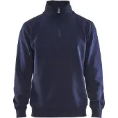 Blakläder Sweatshirt Jersey 1/2 rits 33651048 | Marineblauw | Maat XS - 7330509352229