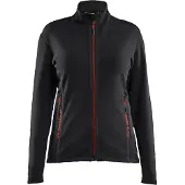 Blakläder Dames Sweater 4766-1010 | Zwart/Rood | Maat S - 7330509920565