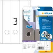 Herma 10180 Verwijderbare ordneretiketten, A4, 59 x 297 mm, wit, ondoorzichtig