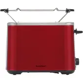 Silvercrest RVS broodrooster (Rood)