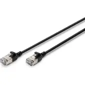 Digitus DK-1632-A-020S-BL RJ45 Netwerkkabel, patchkabel CAT 6A F/FTP 2 m Zwart Kleurcodering, Afgeschermd, Meerdradig,