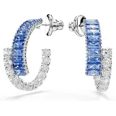 Swarovski Oorbellen 'Matrix' blauw / transparant