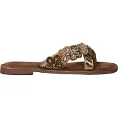 Lazamani Huisschoenen 'Teenslippers' beige