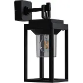LUCANDE Wandlamp buiten Milanka, dimbaar, zwart, Aluminium, Modern, Wandlamp buiten