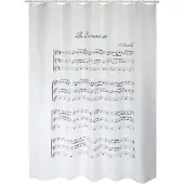 MSV Douchegordijn Vivaldi Grijs 180cm