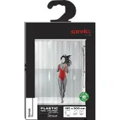 Spirella Douchegordijn Dana Red 180cm