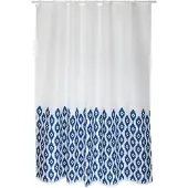 MSV Douchegordijn Ikat Blauw 180cm