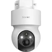 Beafon SAFER 3S Pro, Beveiligings-IP-camera, Buiten, Draadloos, Compatibel met Amazon Alexa & Google Assistant, Voor wandmontage, Wit