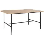 Notio Living Acer-Eettafel - 160 cm - Zwart Eiken