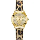 GUESS Analoog horloge beige / champagne / goud / zwart