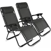 Oviala - Set van 2 relaxfauteuils in grijs staal - Monaco