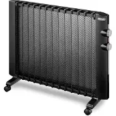 De'Longhi HMP 2000, Radiator, geschikt voor wand- of vloerplaatsing, zwart, draaibaar, 2000 W, 1000 W