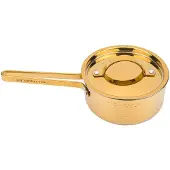Vargen & Thor a Elis Steelpan Met Deksel 1 L - Steelpannen Roestvrijstaal Brass - 60231434