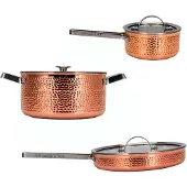 Vargen & Thor Mjölner.1 Set Pak Van 3 - Pannensets Koper Copper - 60230139