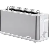 Braun PurShine broodrooster met lange sleuven, Broodrooster, Zilver, Wit