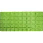 MSV Douche/bad anti-slip mat badkamer - rubber - limegroen - 76 x 36 cm - Badmatjes
