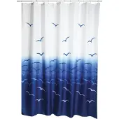 MSV Douchegordijn Polyester Anti-Schimmel en Antibacterieel – Schimmelwerend Douchegordijn met Ringen – Modern Design