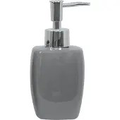 MSV 3-delige Badkameraccessoireset Keramiek Classic - Donkergrijs