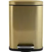 Spirella Pedaalemmer Venice - mat goud - 5 liter - metaal - L21 x H30 cm - soft-close - toilet/badkamer - Pedaalemmers