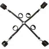 Sei mio - bondage set voor bed - verstelbaar - zwart