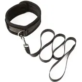 Sei mio - halsband en riem - verstelbaar - zwart