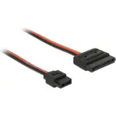 DeLOCK SATA-voedingskabel - 15-pin female naar Slim SATA 6-pin female - 5 V