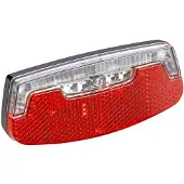 Ikzi Light Ikzilight Achterlicht E-bike - 2xLED - Reflector - Standlicht - 8-48V - Zichtbaar tot 1000m