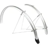 Eurofender Spatbordset elegance 28" x 46 mm - zilver