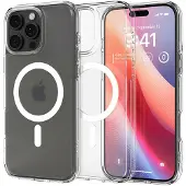 Spigen Ultra Hybrid Backcover MagSafe voor de Apple iPhone 16 Pro - Frost Clear