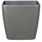 Lechuza QUADRO Premium LS 50 - Plantenbak - met uitneembare binnenbak - met bewateringssysteem - ALL-IN-ONE set met LECHUZA-PON - antraciet metallic