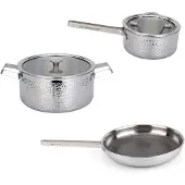 Vargen & Thor Kroma Saucepan Set 3 Pieces - Pannensets Roestvrijstaal Roestvrij staal - 60230136