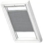 Velux Manueel Lichtdoorlatend Plisségordijn Fhl Pk10 1282s Donkergrijs