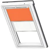 Velux Verduisterend Rolgordijn Dfd Uk04 4564s - Manueel - Oranje En Wit