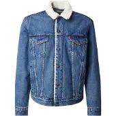Levi's Tussenjas blauw denim / wit
