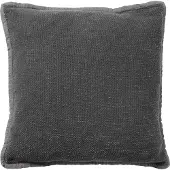 Dutch decor - BOWIE - Kussenhoes 45x45 cm - van gewassen katoen - Charcoal Gray - antraciet
