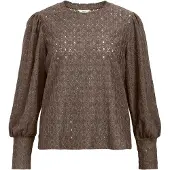 Object Blouse 'OBJLaila' chocoladebruin
