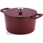 Fissler Kookpan MOMENTS 20 cm, bordeauxrood rood, gietijzer,