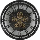 Decostar Wandklok rond Norris S zwart