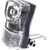 Ikzi Light Ikzilight Koplamp - Compact LED - Chroom - Met Bracket - Inclusief Batterijen