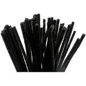 Creativ Company Chenille zwart 30cm, 50st.